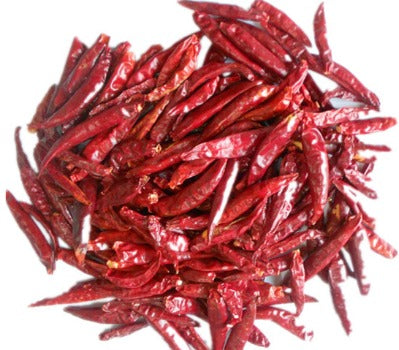 Loose Red Chilli Peppers - Whole Dried without stem-50g