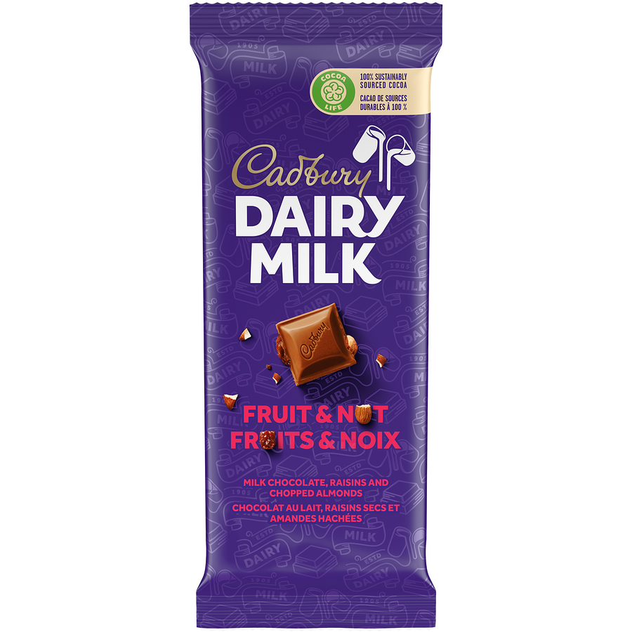 CADBURY Dairy Milk Fruit And Nut Chocolate Bar 100 g