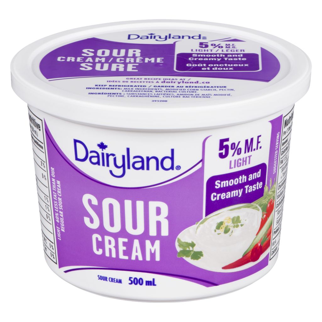 DAIRYLAND Light Sour Cream 500 mL-punjabigroceries.com