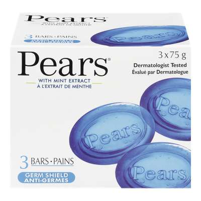 PEARS  Germ Shield Soap (3x75g)