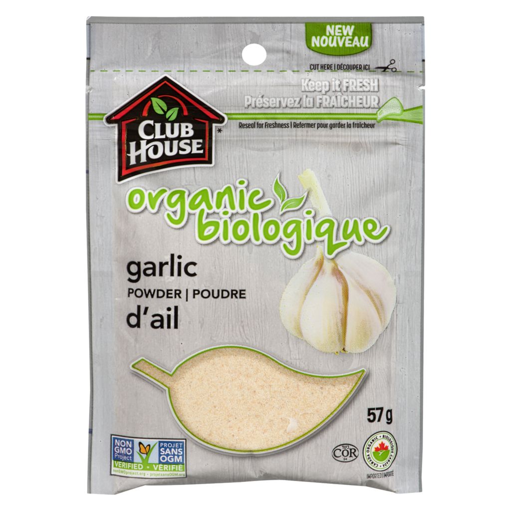 CLUB HOUSE Organic Garlic Powder 57 g