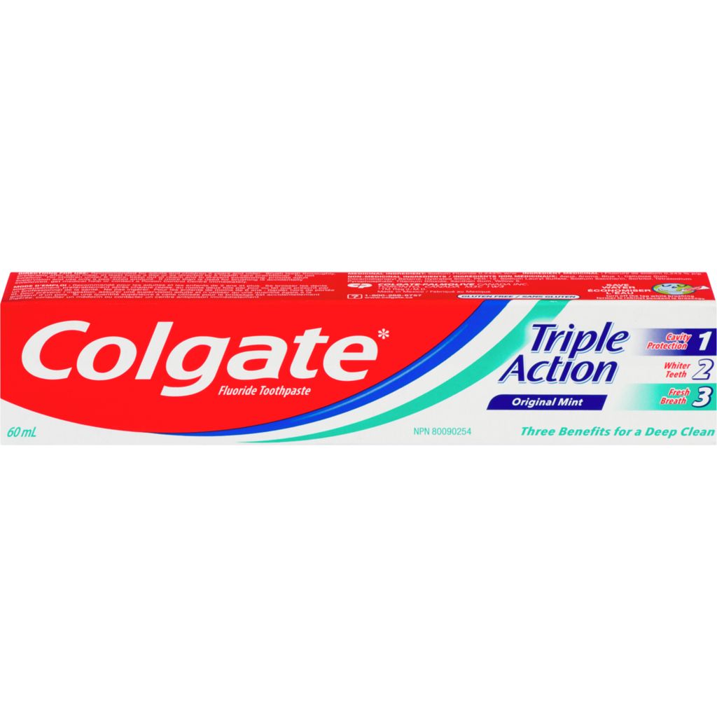COLGATE Triple Action Toothpaste 60 mL-punjabigroceries.com