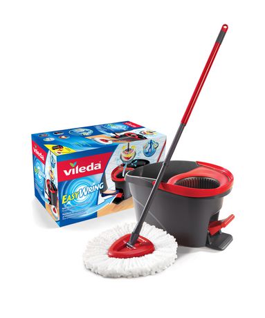 Vileda Easy Wring Spin Mop & Bucket System The ideal mop and bucket system for deep cleaning-Punjabi Groceries