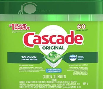 Cascade Original Dishwasher Detergent Pods - Fresh Scent - 60 Actionpacs