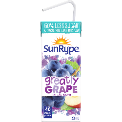 Greatly Grape - Fruit Juice - SunRype - 200ml