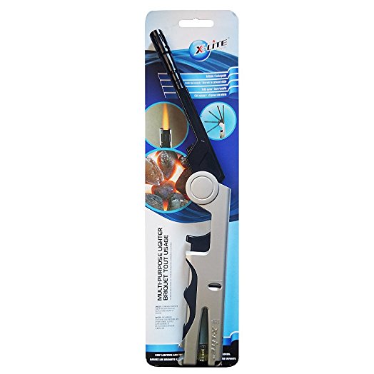 Lot De 12 Briquets Multi-usages Bic Mega Lighter U140 - Allume-feu Longue Durée