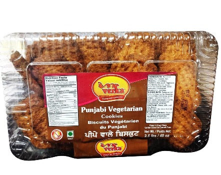 Punjabi Vegetarian Cookies - 2.5 lbs - Verka