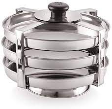 Stainless Steel Dhokla Stand - 3 Plates