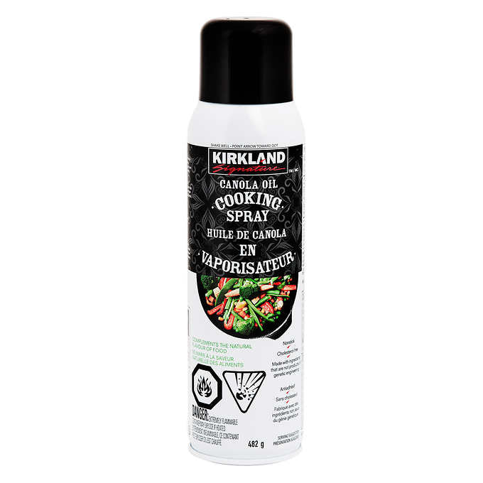 Canola oil cooking spray - kirkland 482g-punjabigroceries.com