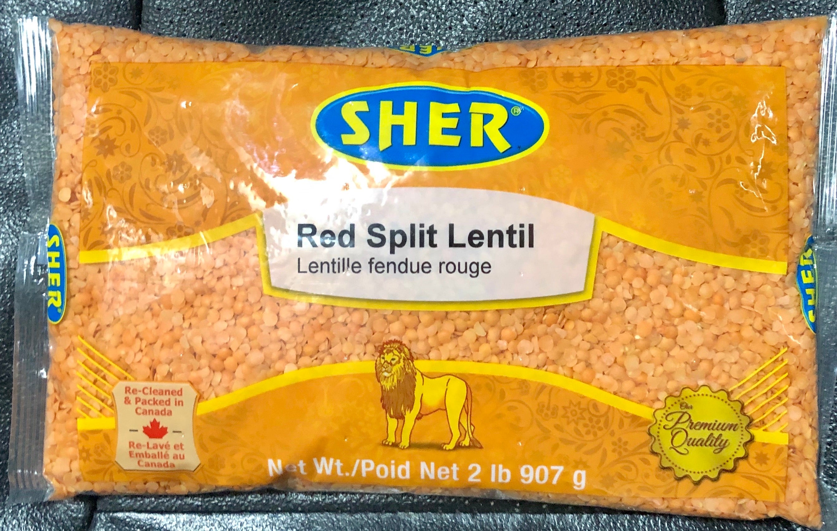Red Split Lentils - Masar Daal - 2 lb. - Sher