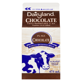 DAIRYLAND  Chocolate Milk, 1% (473 mL) -punjabigroceries.com
