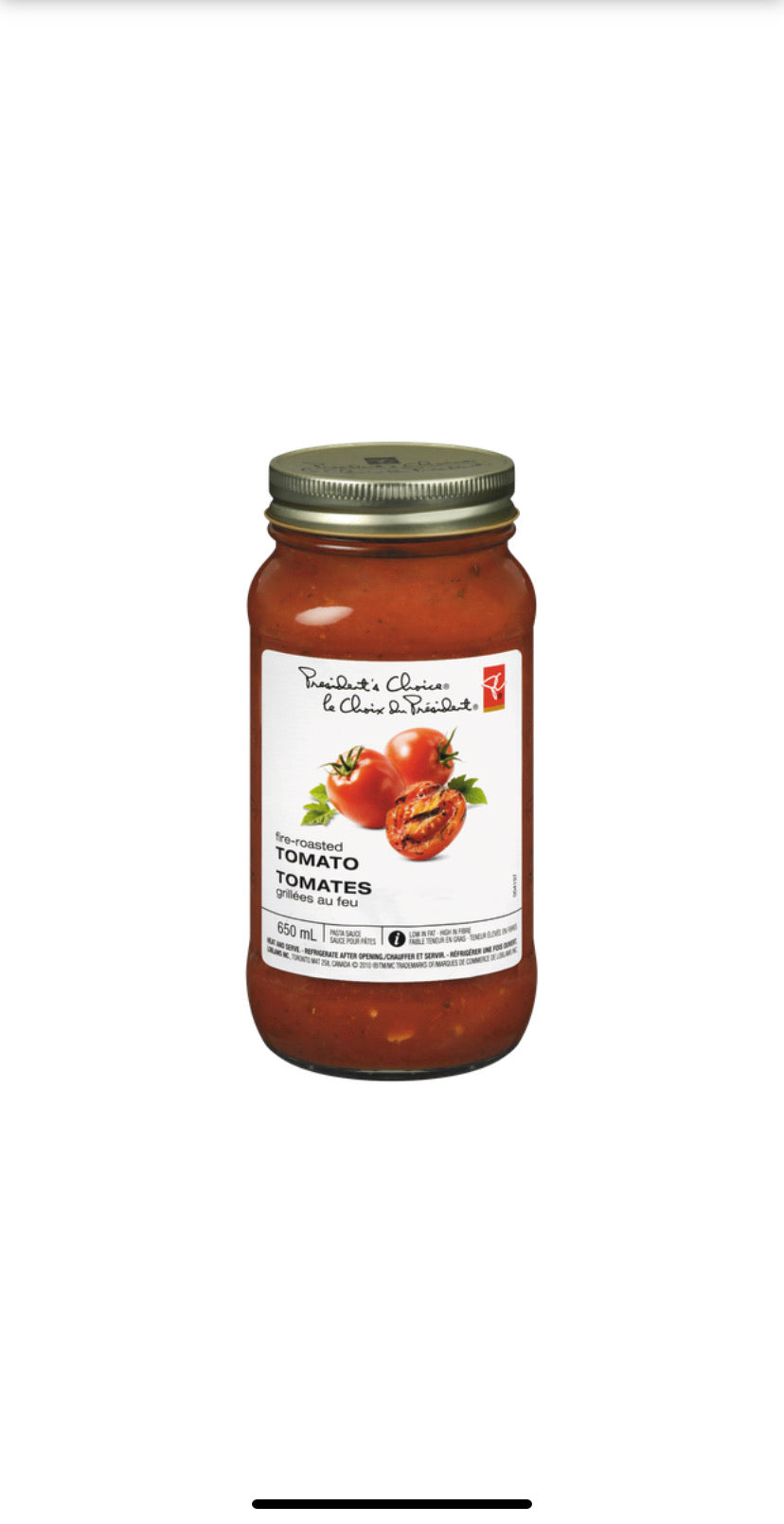 Pc fire roasted tomato pasta sauce 650g
