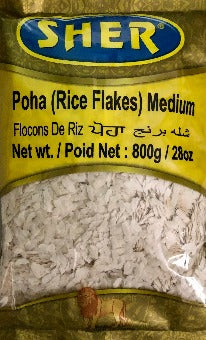 POHA - RICE FLAKES - Medium - 800g - Sher