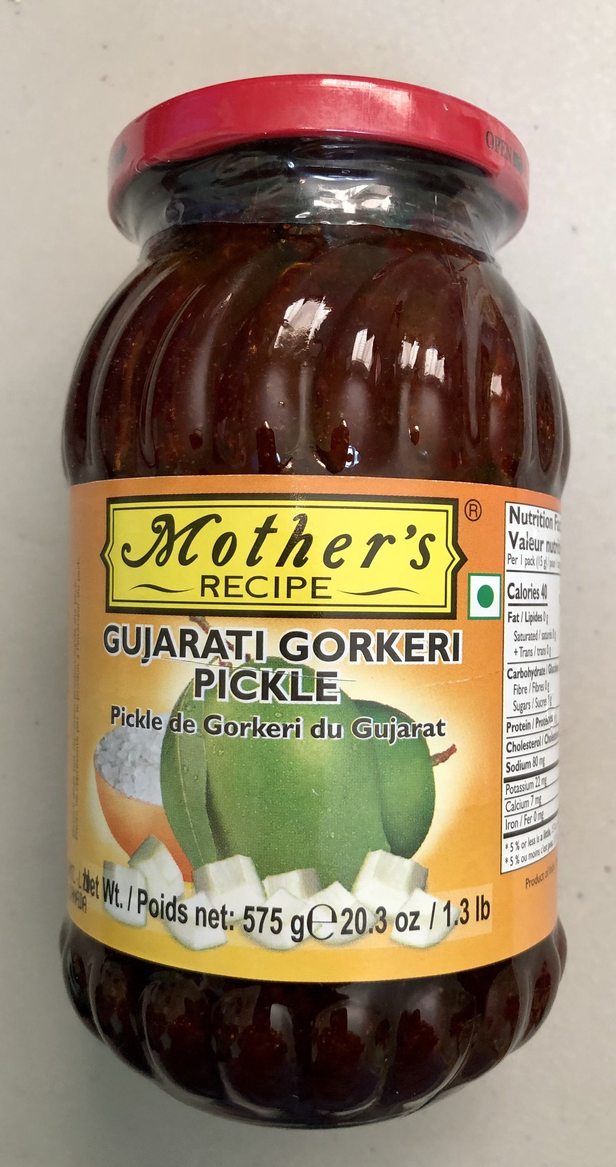 Mother's Recipe Gujrati Gorkeri Pickle - 575g