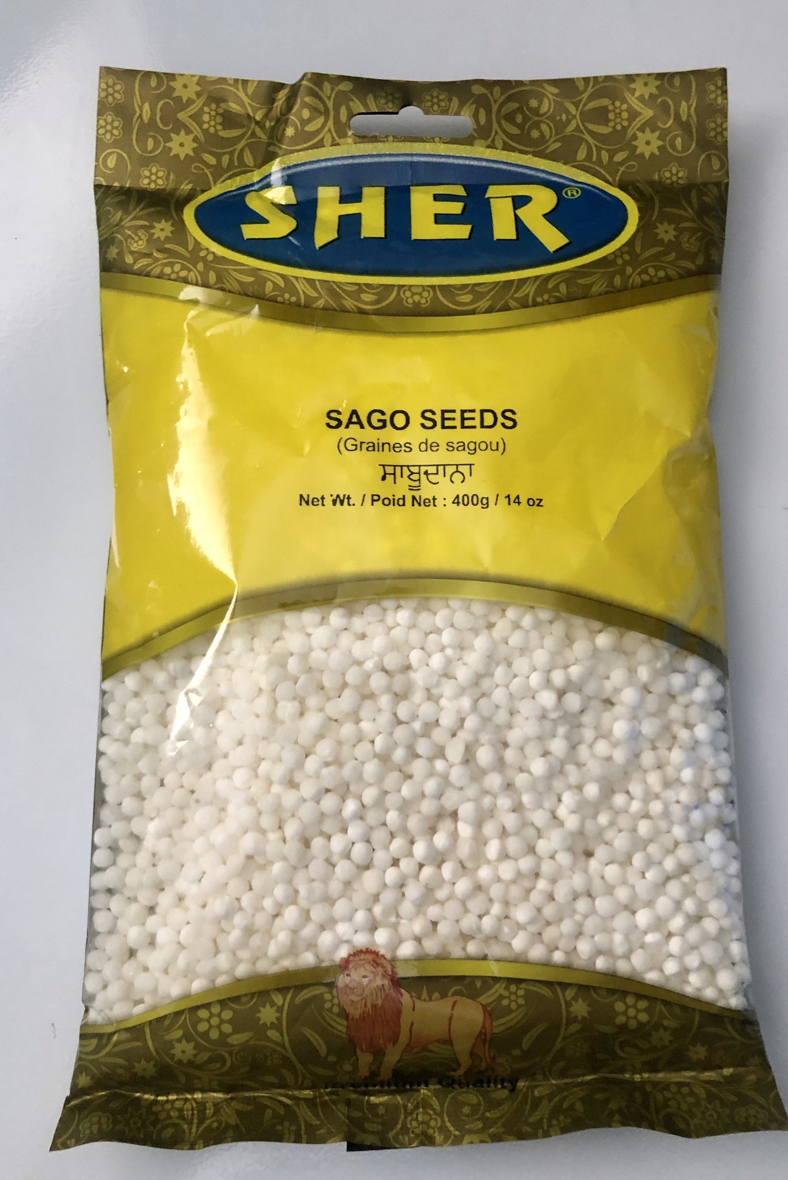 Sabudana - Sago Seeds - 400gm - Sher