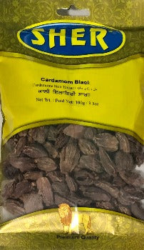 Black Cardamom - 100gm - Sher