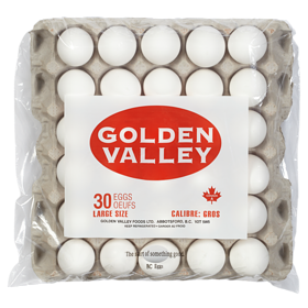 LARGE EGGS - Golden Valley -30 Eggs