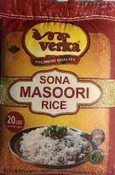 (Limit 1) Verka Sona Masoori Rice - 20 Lbs.