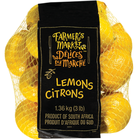 FARMER'S MARKET  Lemons (3 lb bag) - Punjabi Groceries