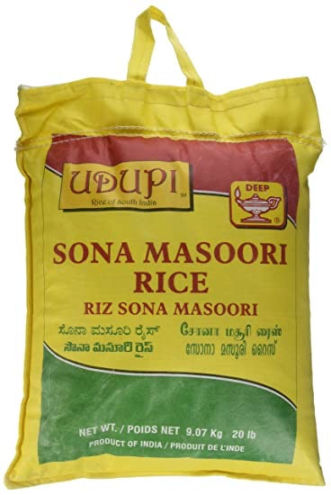 UDUPI Sona Masoori Rice - 20 lbs