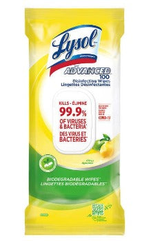 Disinfecting Wipes - Citrus - 100 Count - Lysol