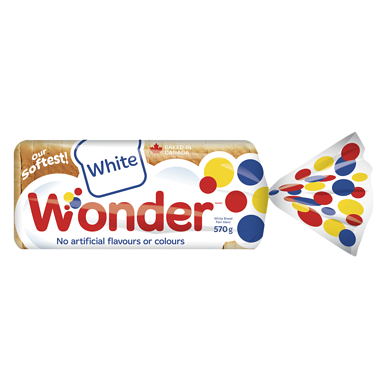 Bread - WhiteSliced - Wonder - 570 gm - punjabigroceries.com